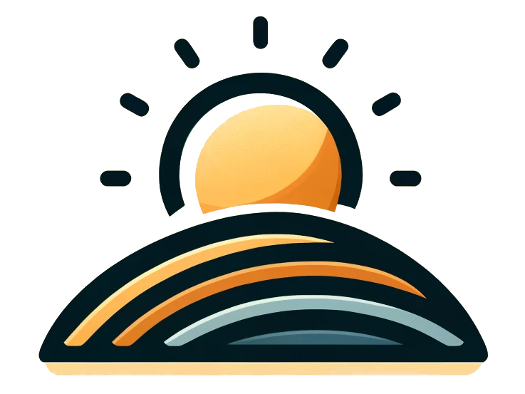 The Sunonena sun-over-a-hill mark